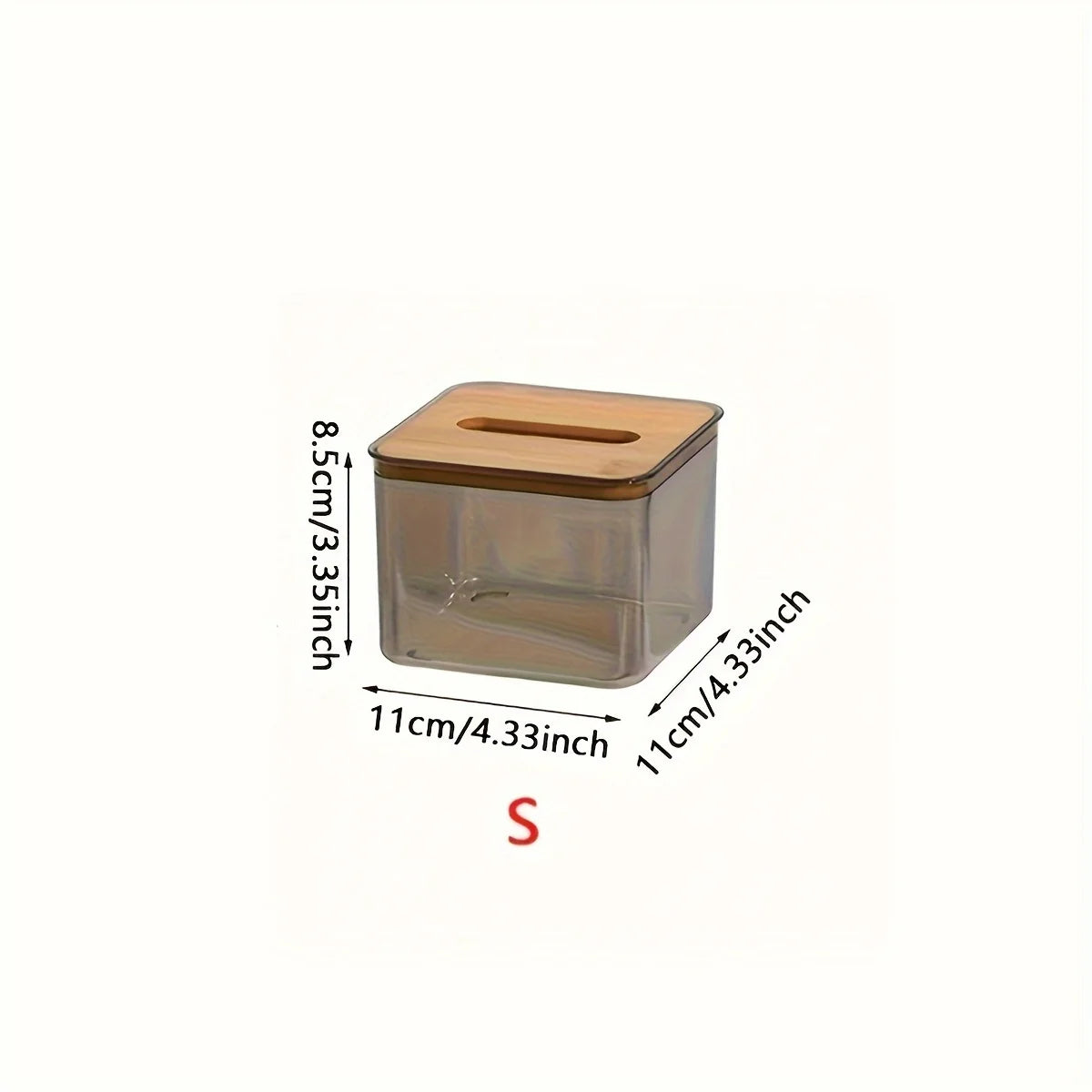 Bamboo Tissue Storage Box
