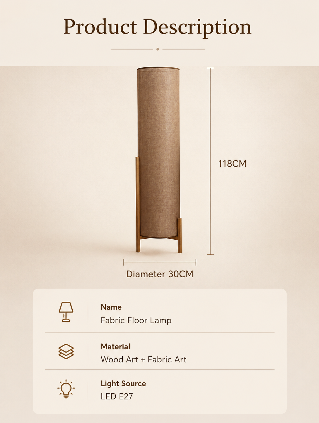 Premium Takumi Floor Lamp