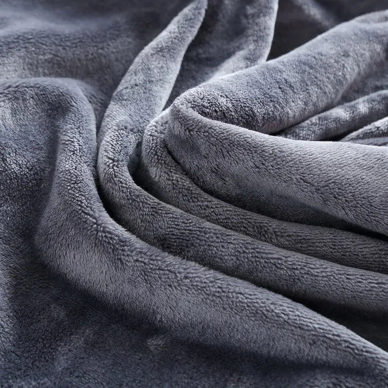 Cozy Coral Velvet Plush Blanket