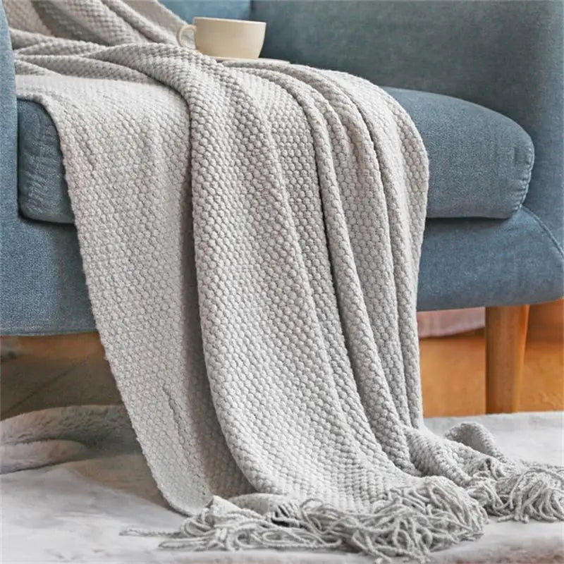 Premium Nordic Knit Throw Blanket