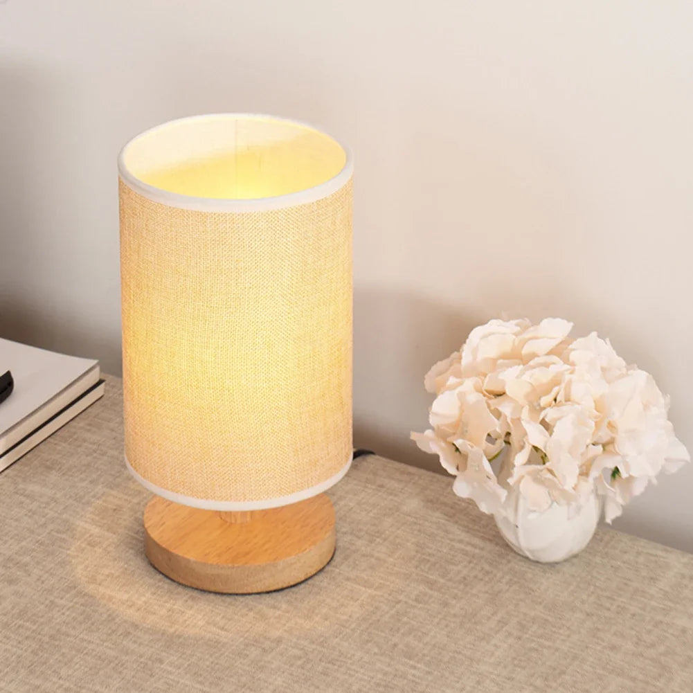 Vintage Wooden Table Lamp