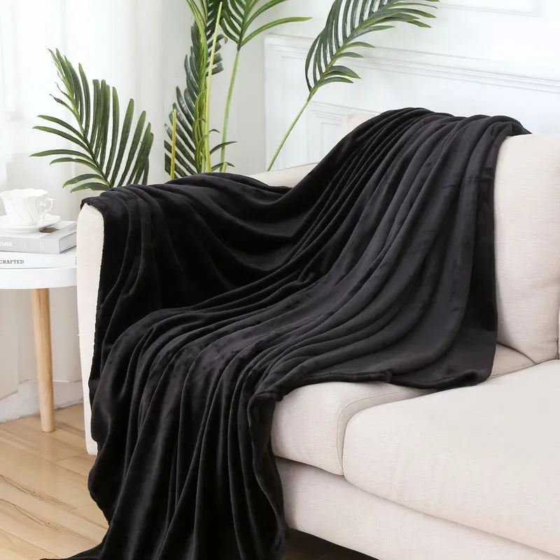Cozy Coral Velvet Plush Blanket
