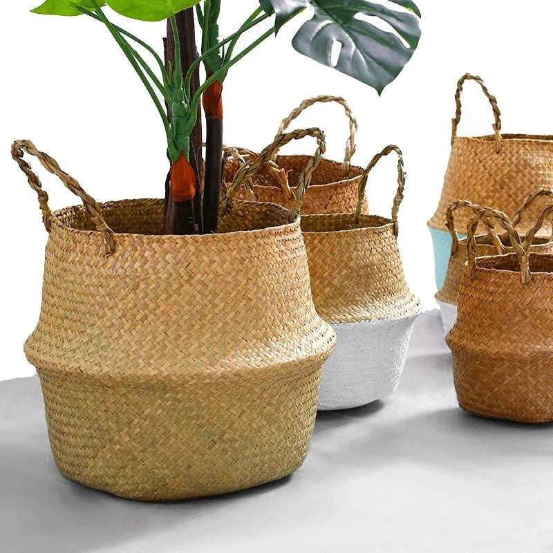 Seaweed Wicker Basket – Multi-Purpose Rattan Storage Solution