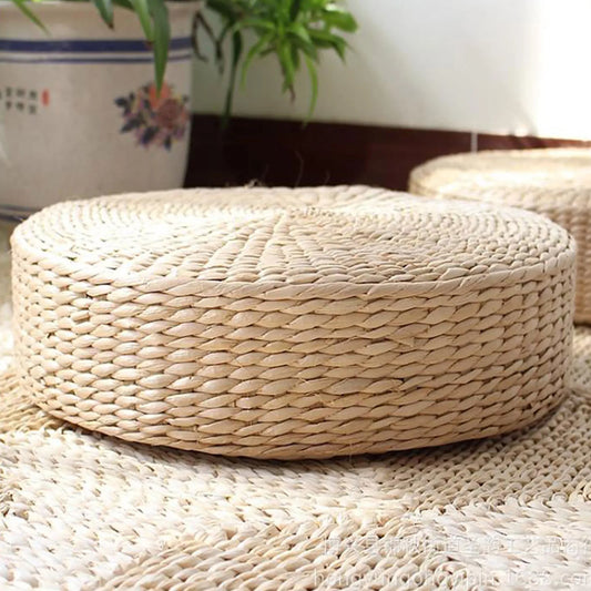 Handwoven Straw Seat Cushion