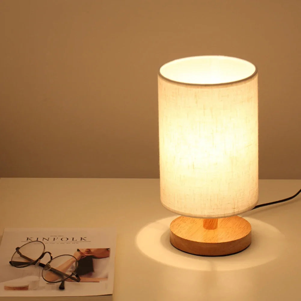 Vintage Wooden Table Lamp