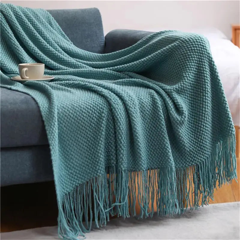 Premium Nordic Knit Throw Blanket