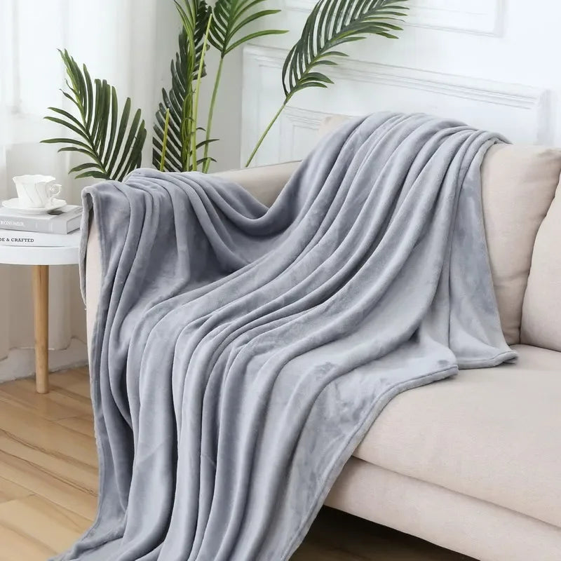 Cozy Coral Velvet Plush Blanket