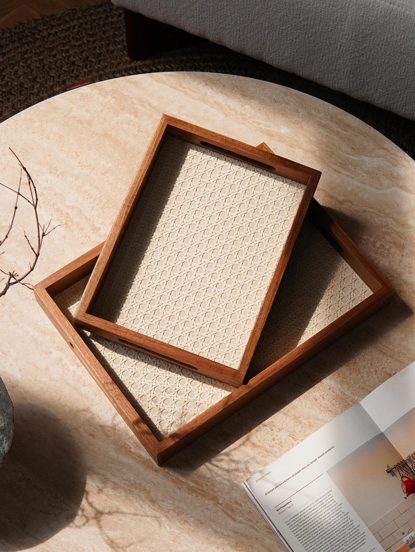 Acacia Wood Decorative Tray