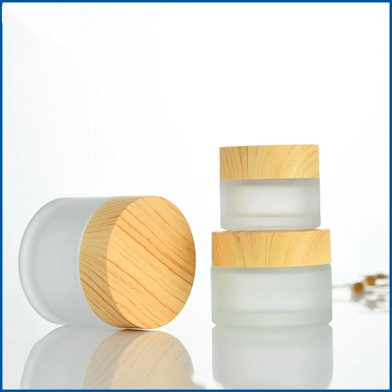 Cream Bottle Glass Cosmetic Jar