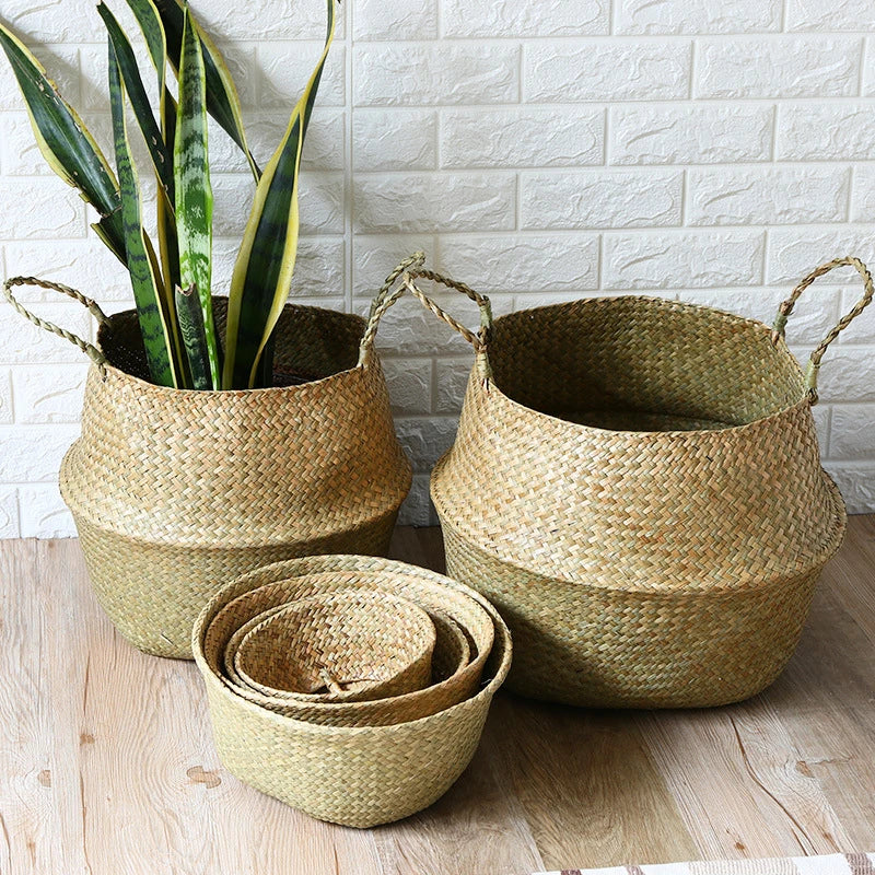 Seaweed Wicker Basket – Multi-Purpose Rattan Storage Solution