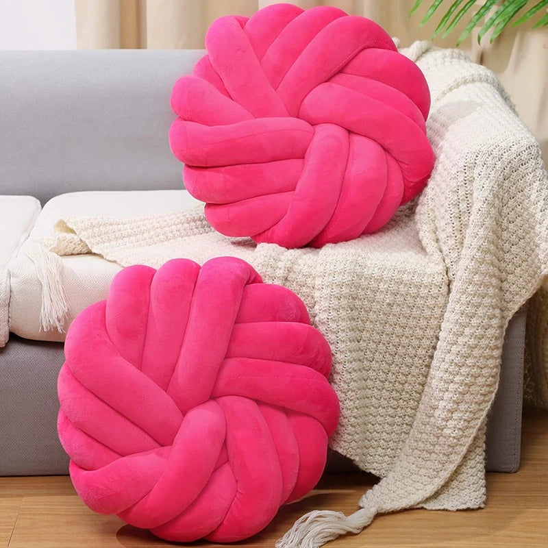 Handmade Knotted Ball Cushion