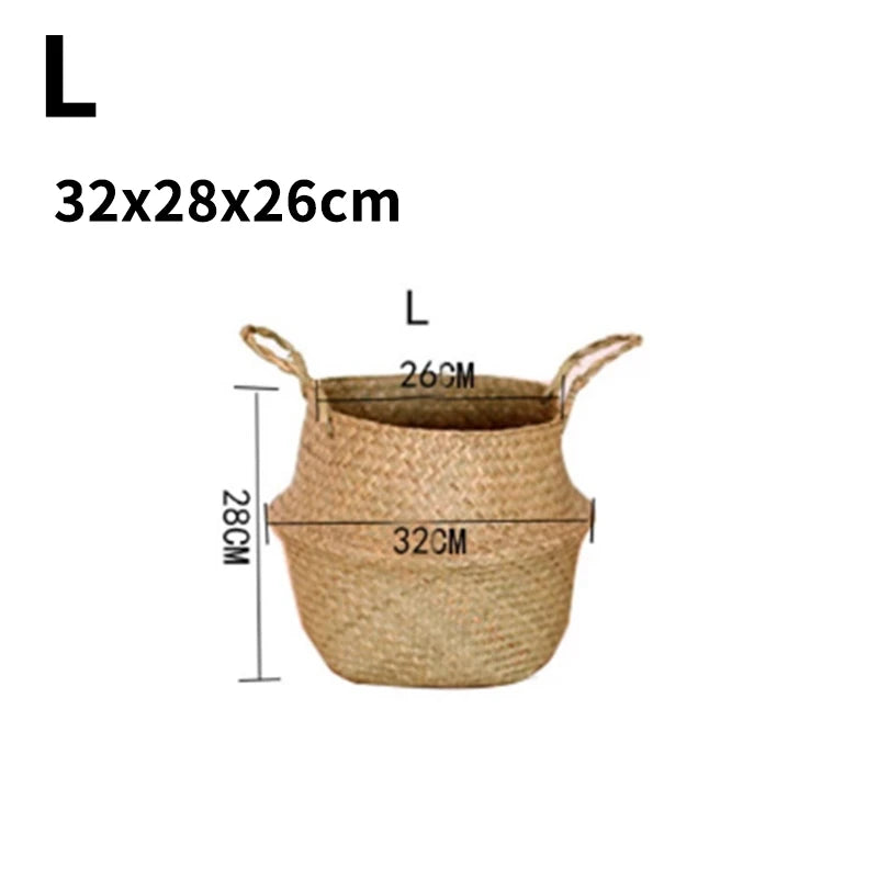 Seaweed Wicker Basket – Multi-Purpose Rattan Storage Solution