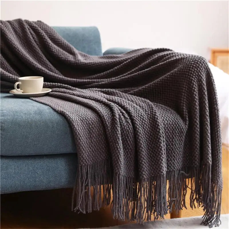 Premium Nordic Knit Throw Blanket