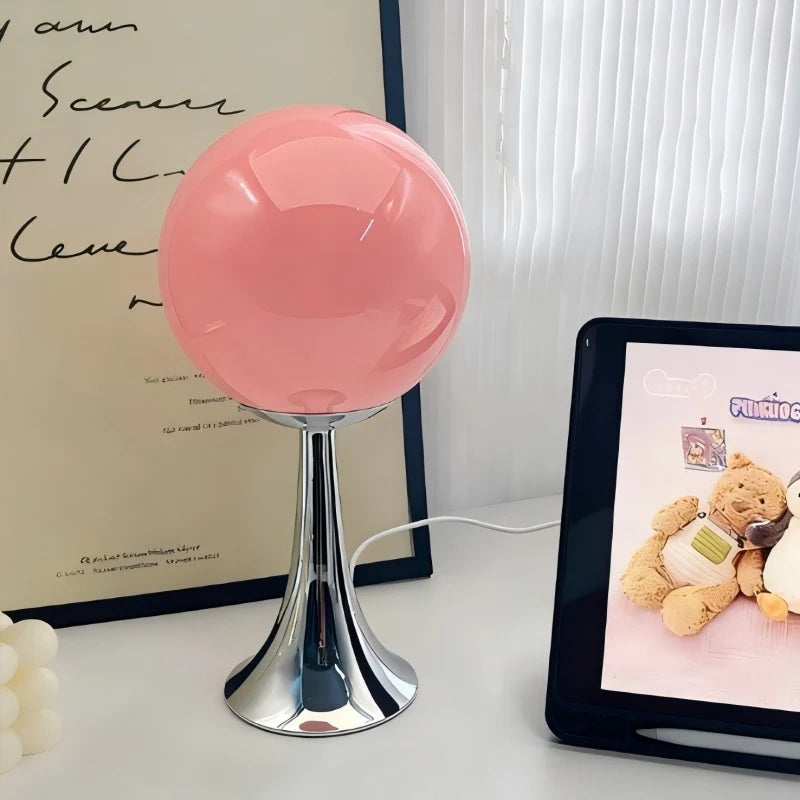 Modern Glass LED Table Lamp with Touch Control