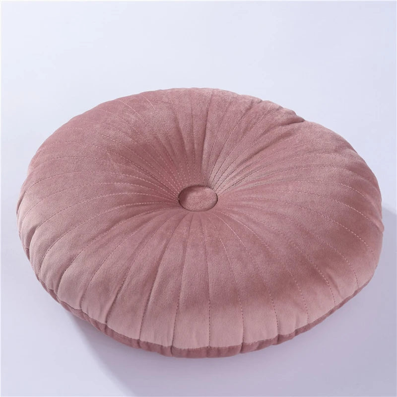 Round Pouf Throw Pillow