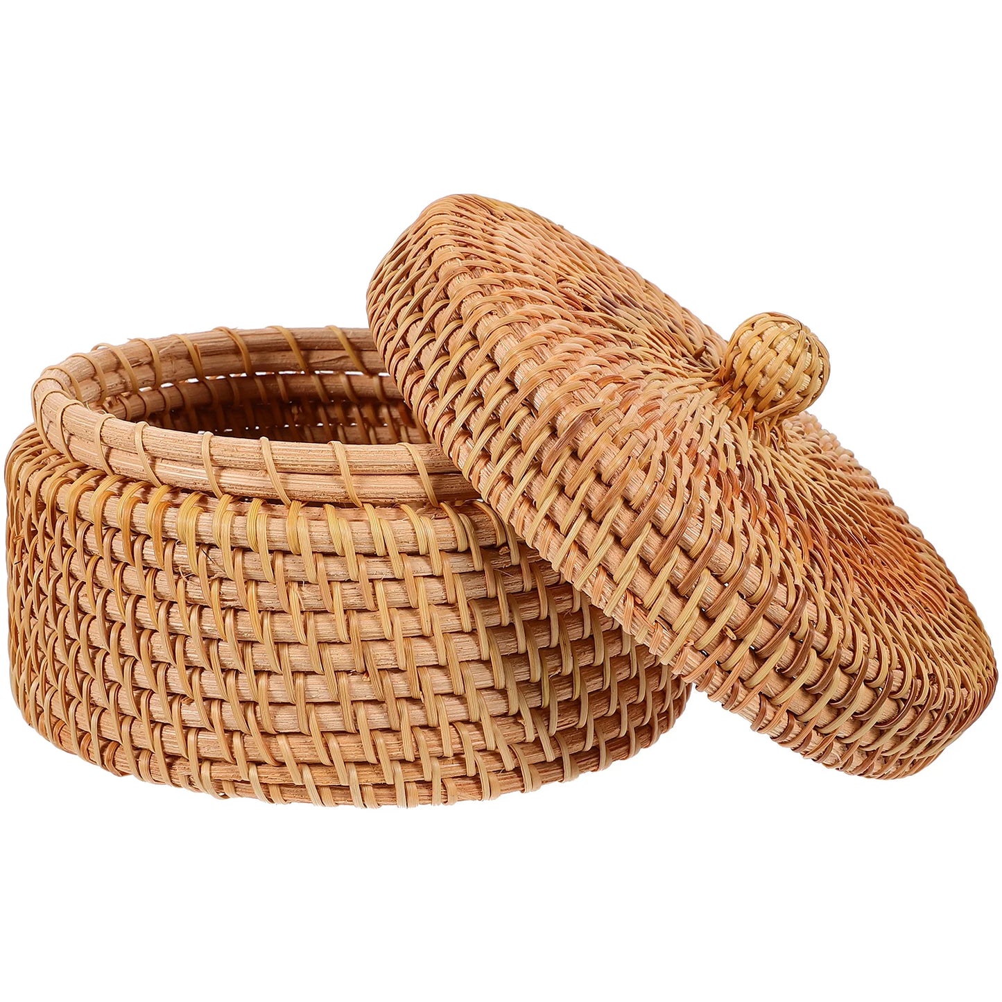 Handwoven Rattan Storage Basket
