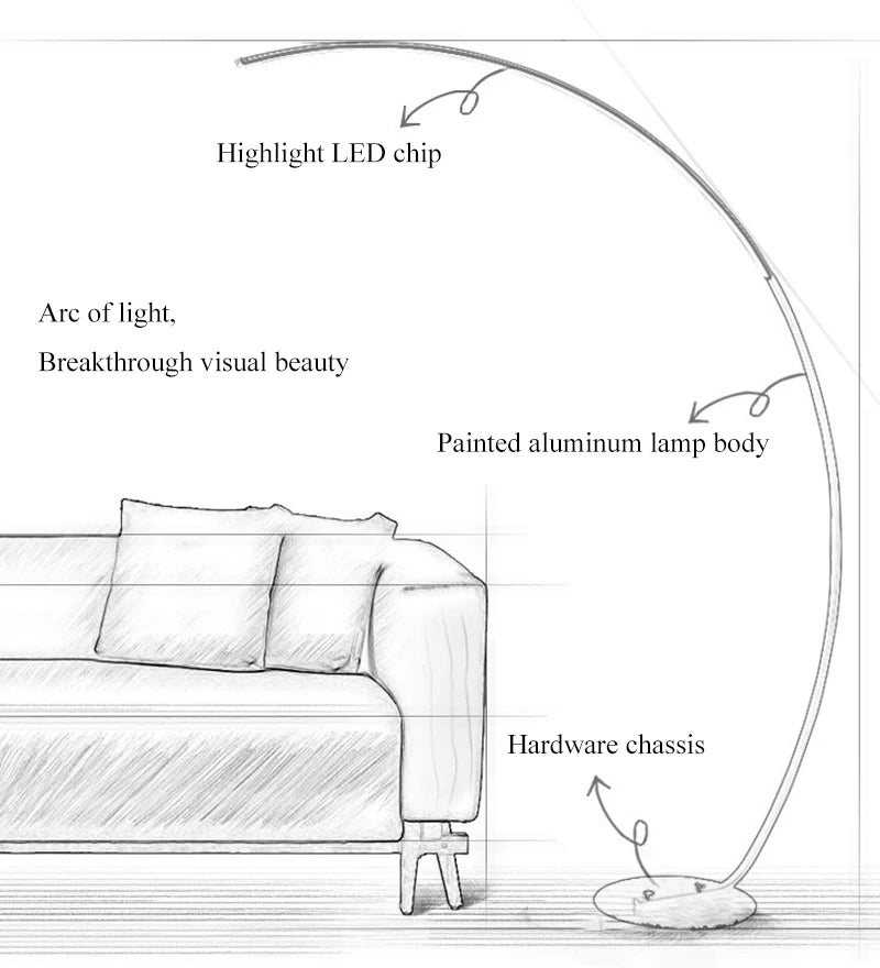 Linea Corner Floor Lamp