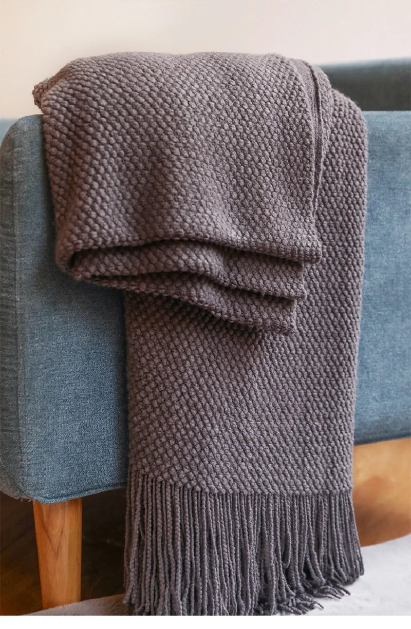 Premium Nordic Knit Throw Blanket