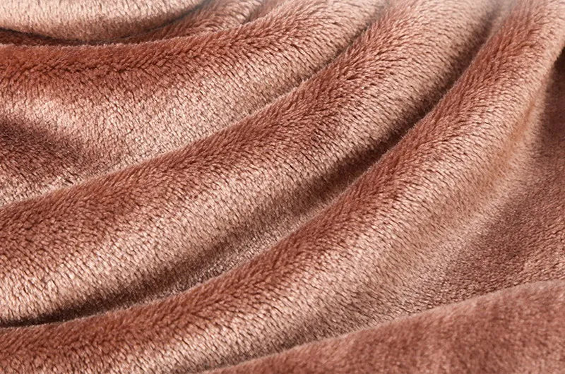 Cozy Coral Velvet Plush Blanket