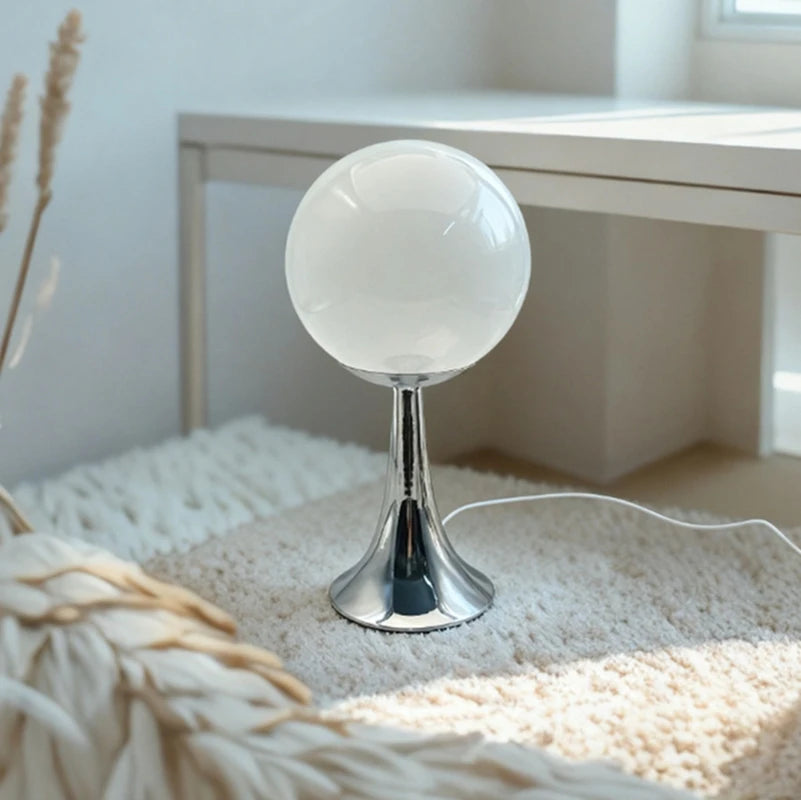 Modern Glass LED Table Lamp with Touch Control