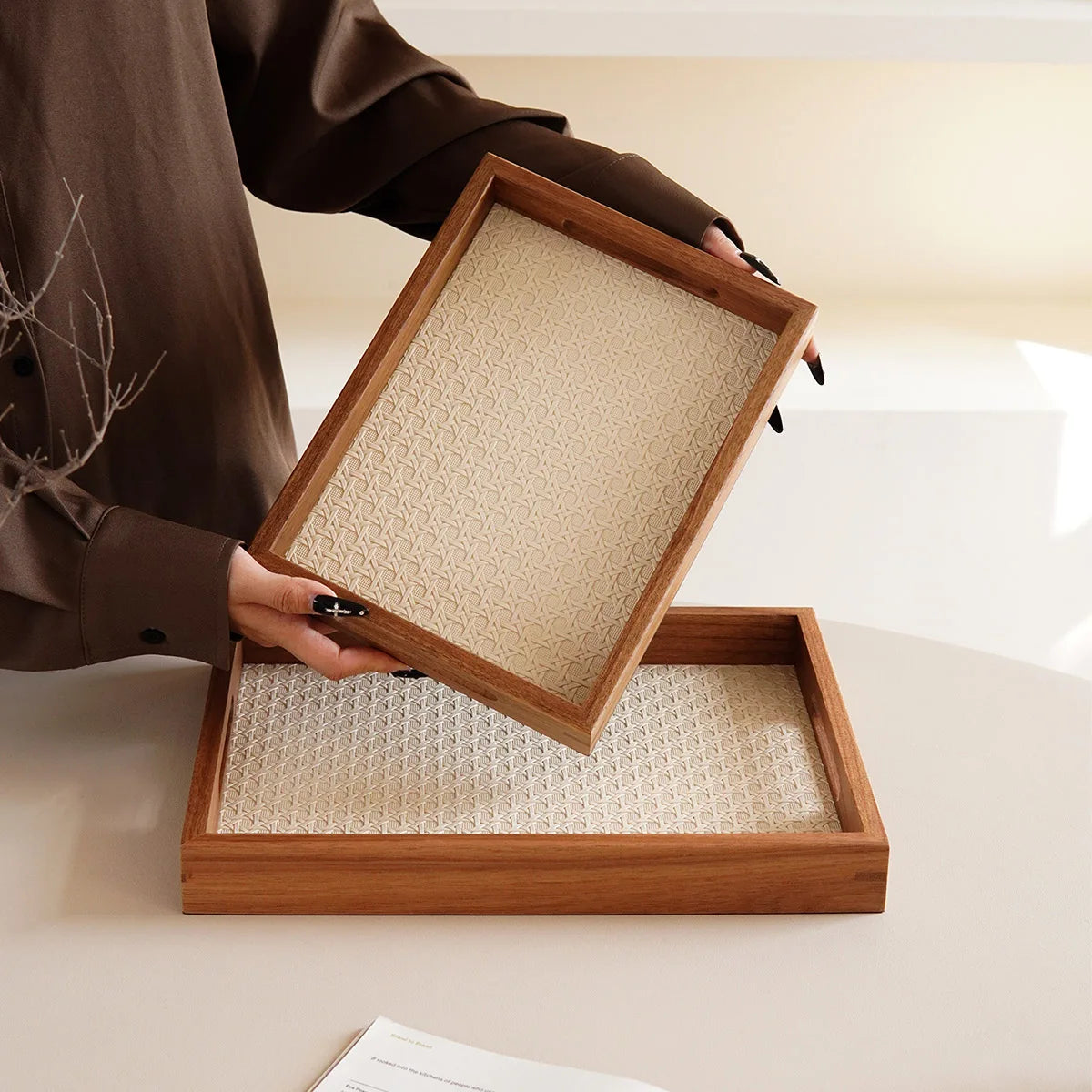 Acacia Wood Decorative Tray
