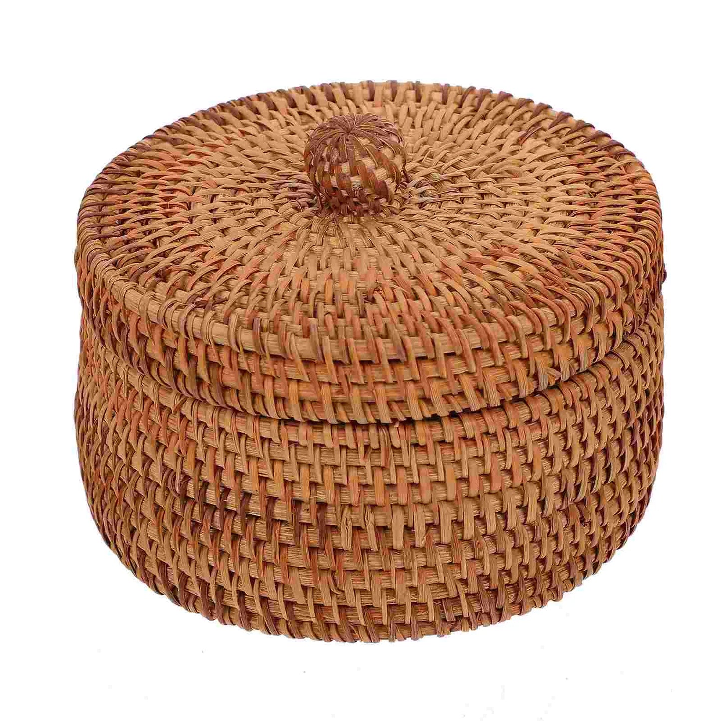 Handwoven Rattan Storage Basket