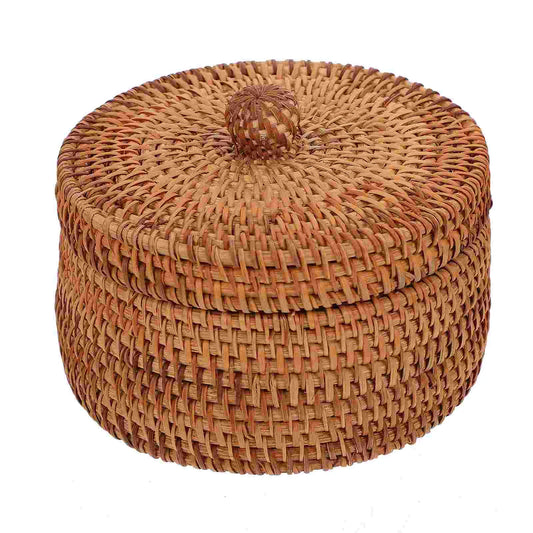 Handwoven Rattan Storage Basket