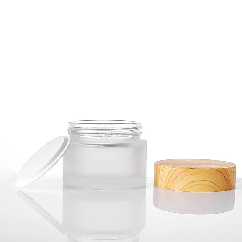 Cream Bottle Glass Cosmetic Jar