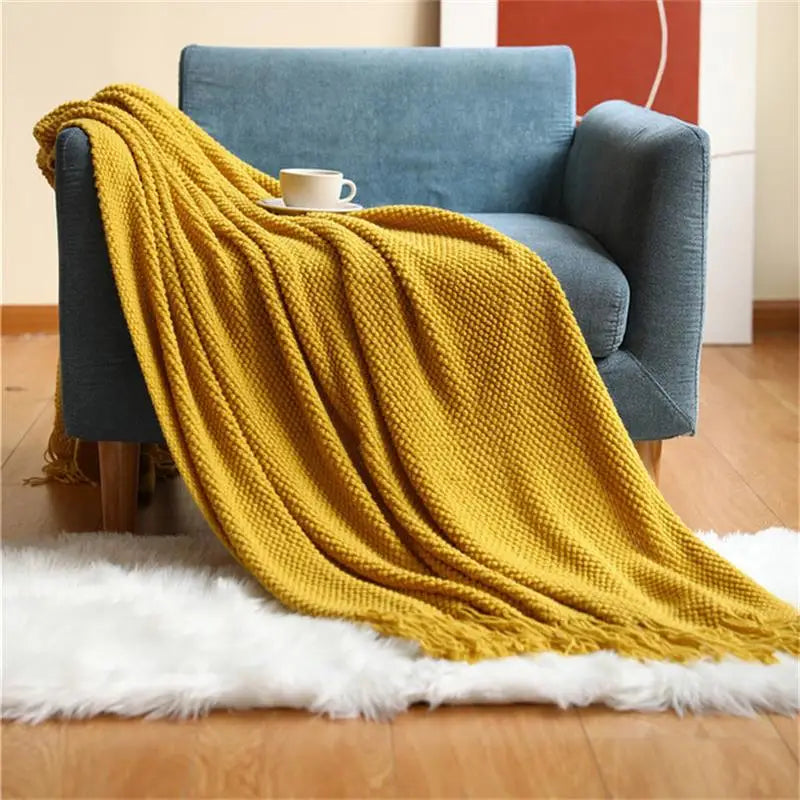 Premium Nordic Knit Throw Blanket