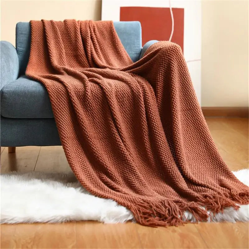 Premium Nordic Knit Throw Blanket