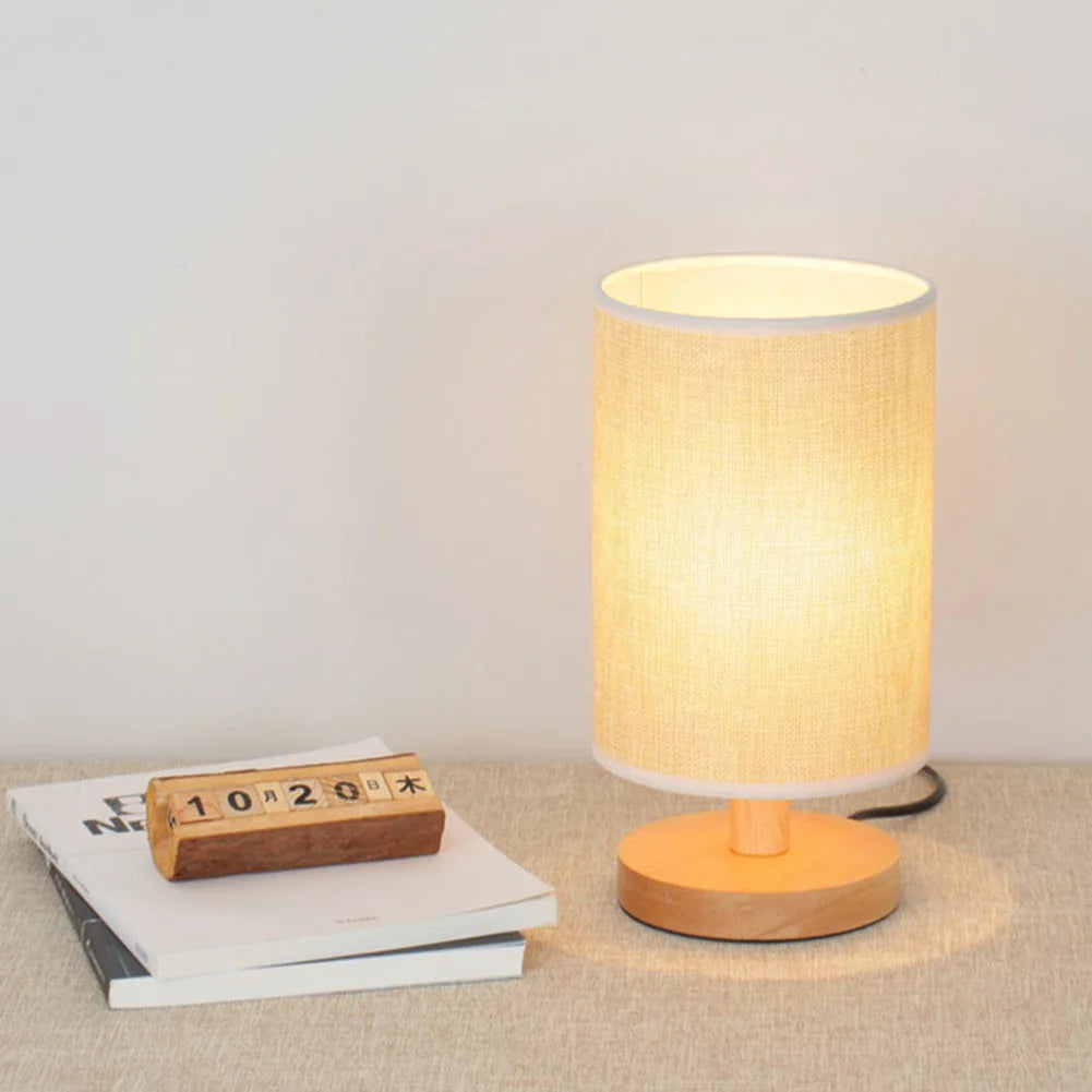 Vintage Wooden Table Lamp