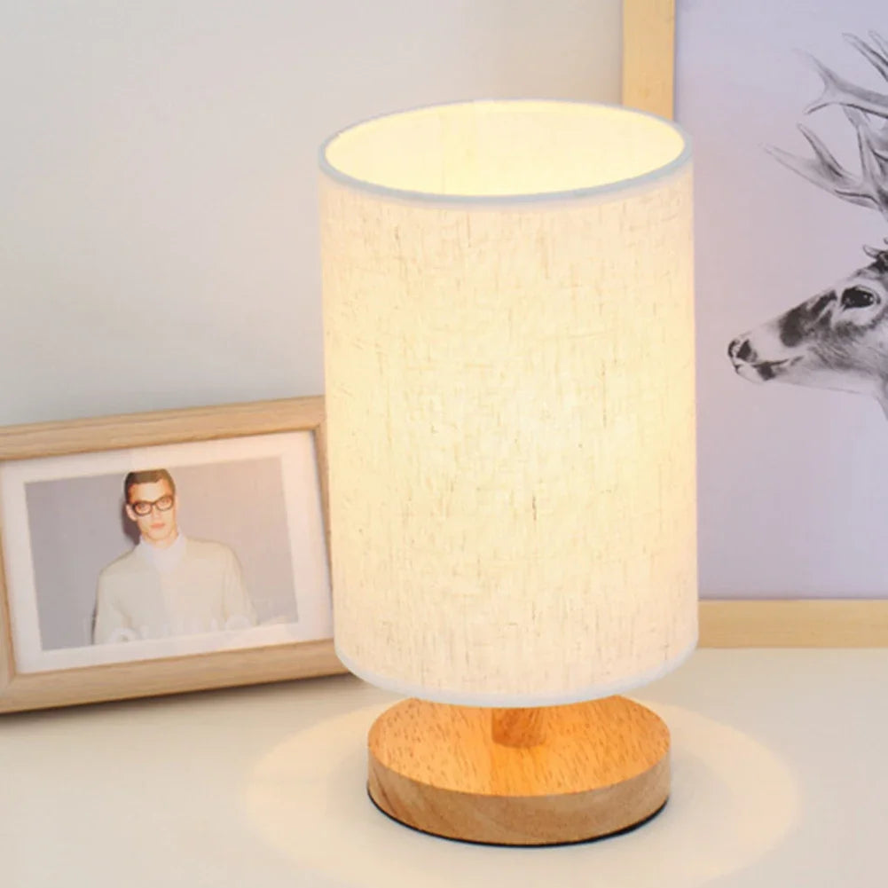 Vintage Wooden Table Lamp