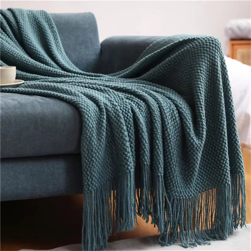 Premium Nordic Knit Throw Blanket