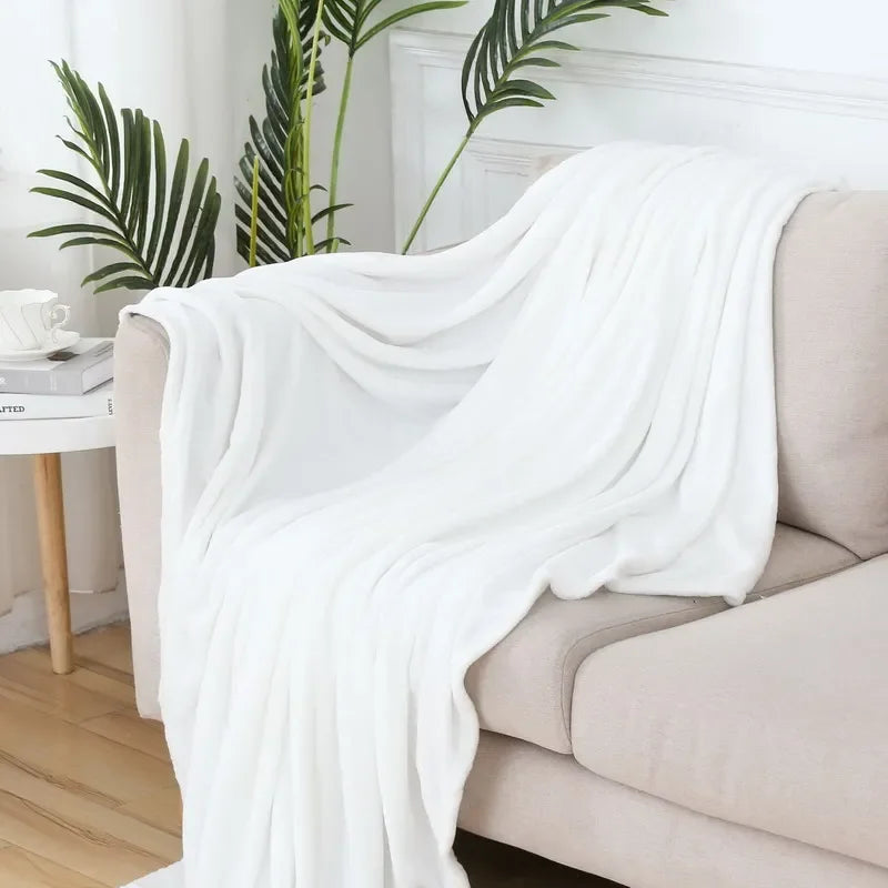 Cozy Coral Velvet Plush Blanket