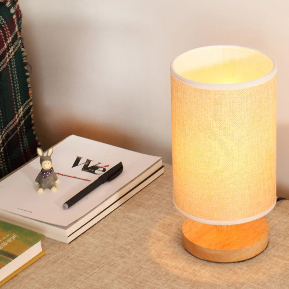 Vintage Wooden Table Lamp