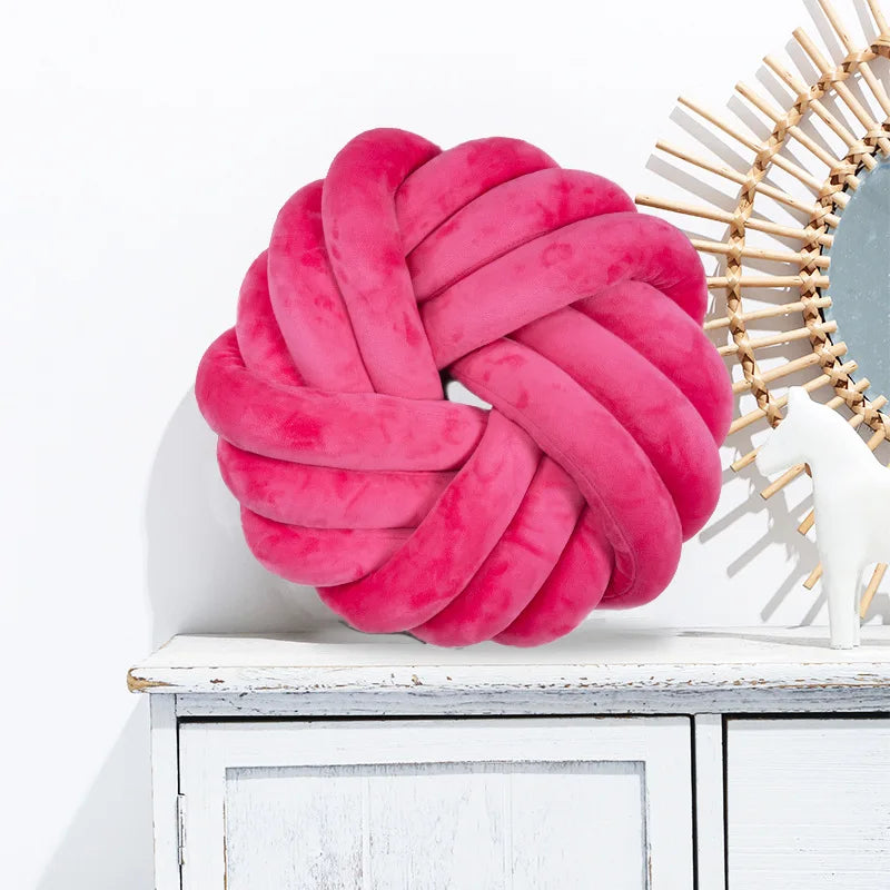 Handmade Knotted Ball Cushion