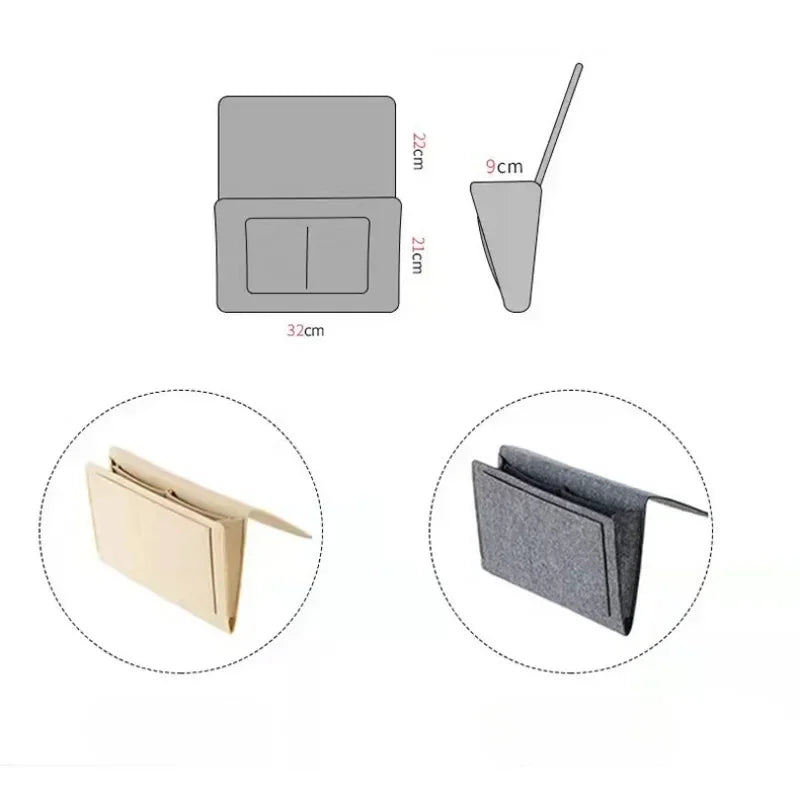 Felt Bedside Storage