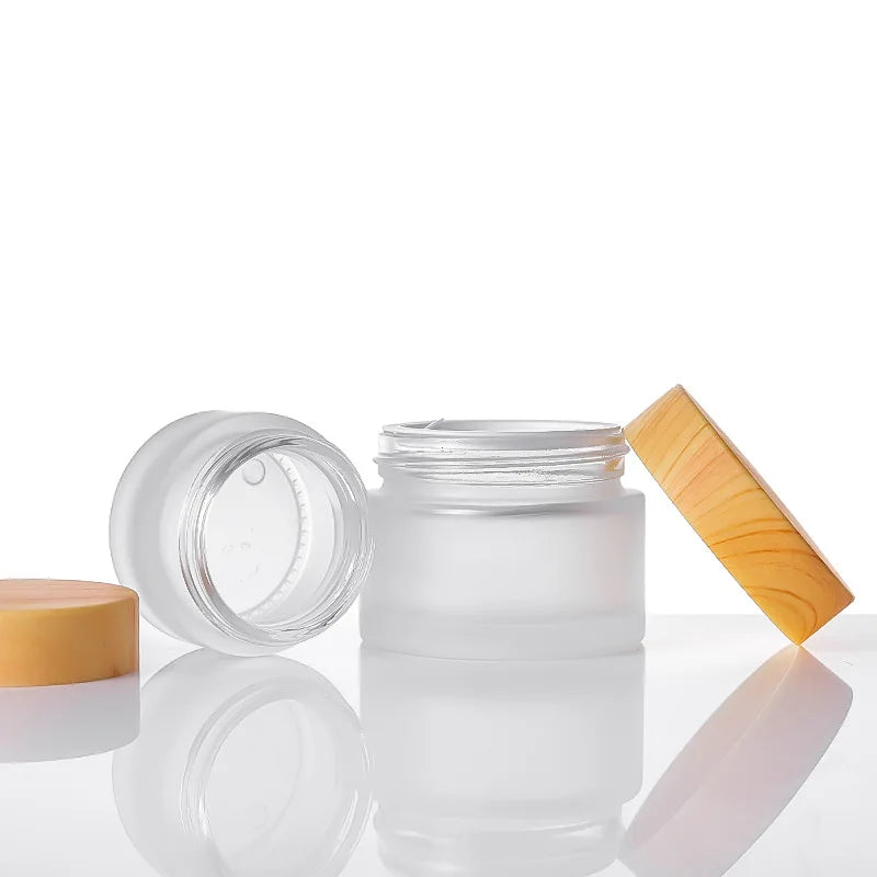 Cream Bottle Glass Cosmetic Jar