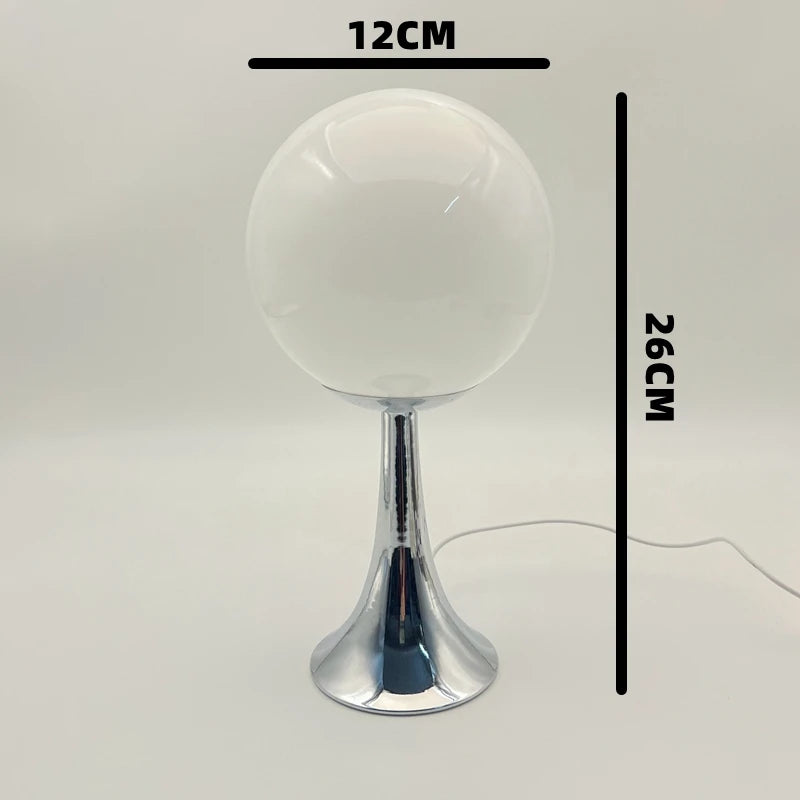 Modern Glass LED Table Lamp with Touch Control