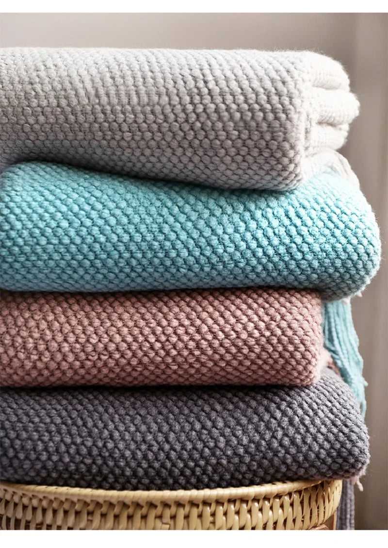 Premium Nordic Knit Throw Blanket