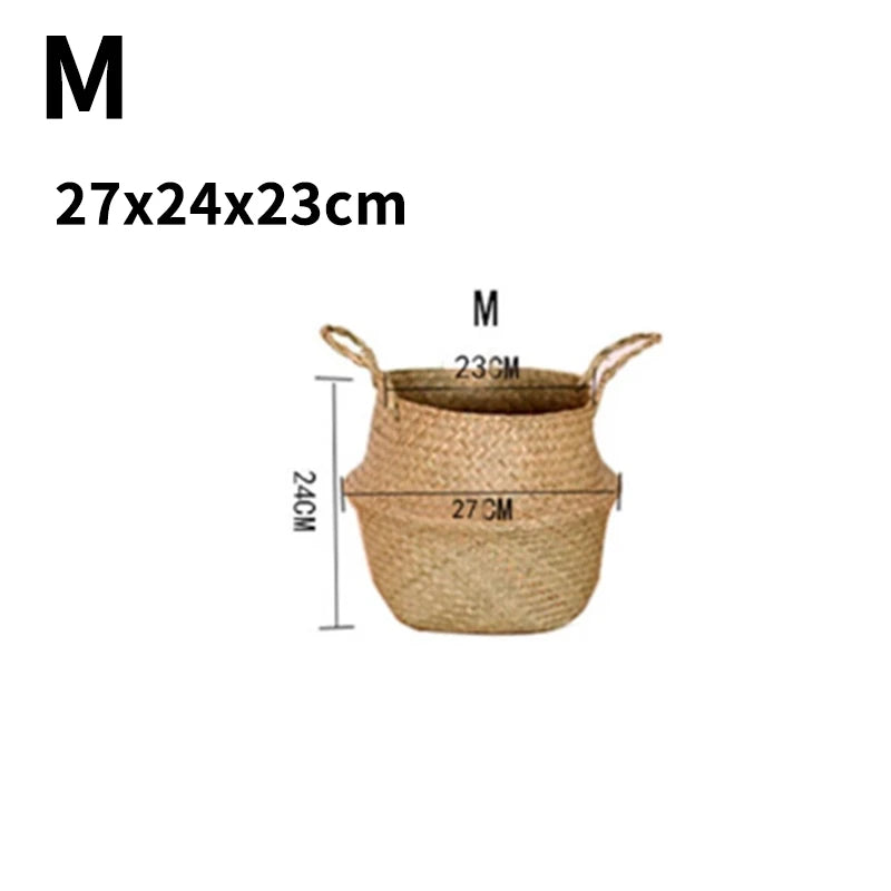 Seaweed Wicker Basket – Multi-Purpose Rattan Storage Solution