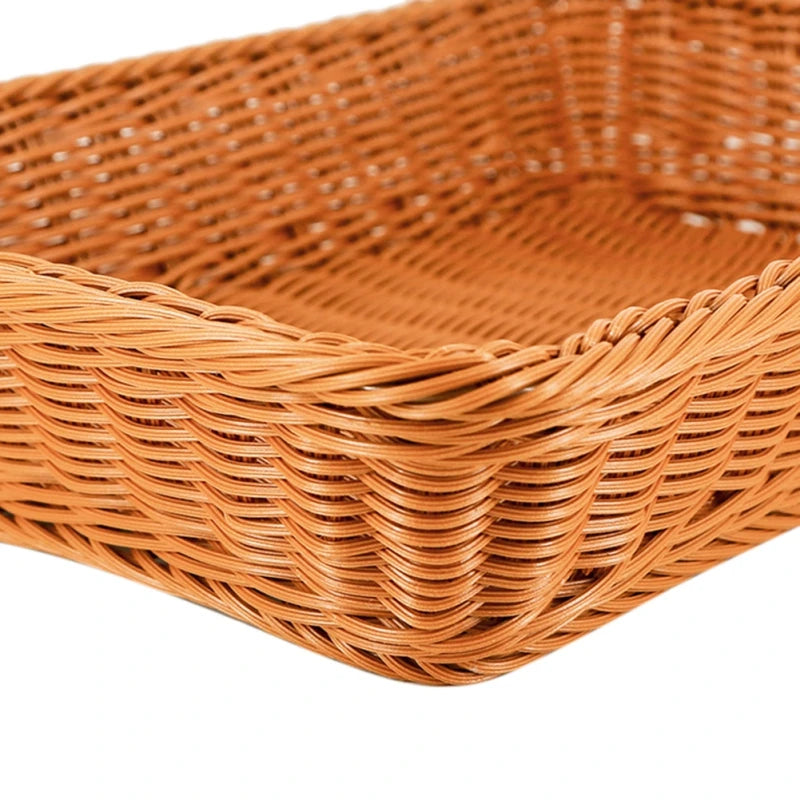 Handwoven Bamboo Bread & Food Storage Tray
