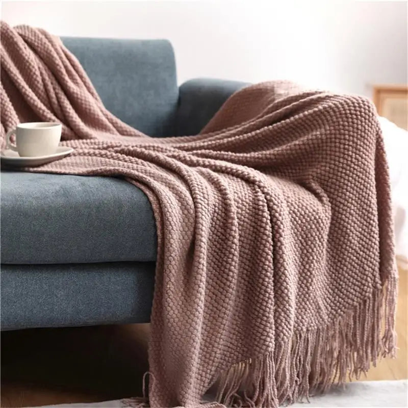 Premium Nordic Knit Throw Blanket