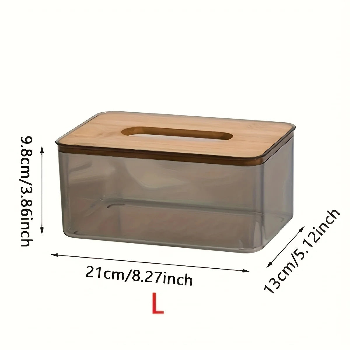 Bamboo Tissue Storage Box