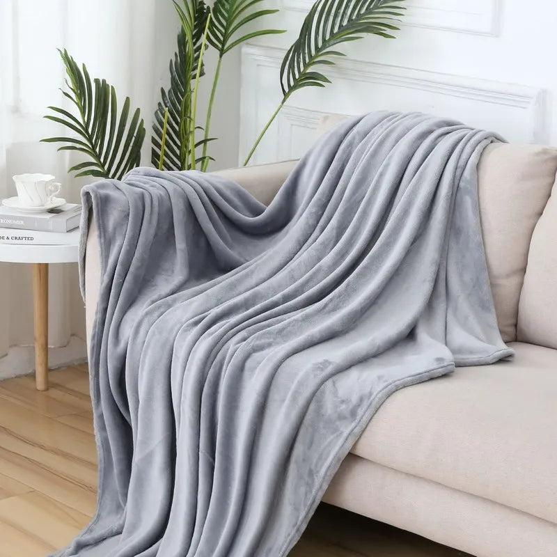 Cozy Coral Velvet Plush Blanket