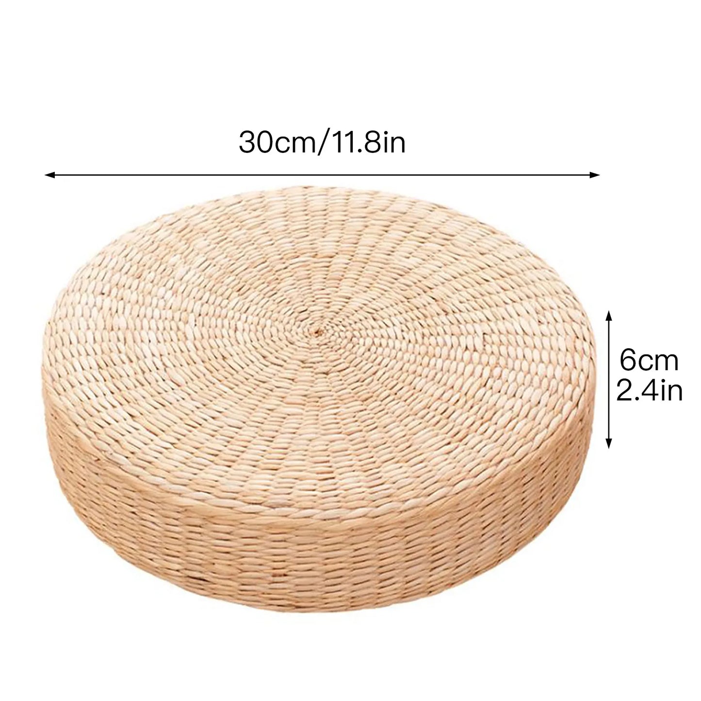 Handwoven Straw Seat Cushion