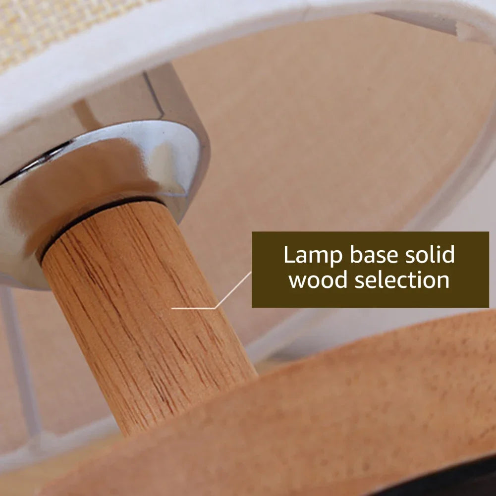 Vintage Wooden Table Lamp