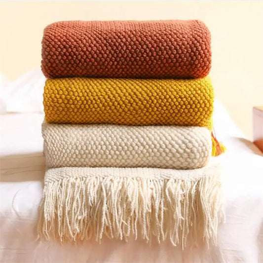 Premium Nordic Knit Throw Blanket
