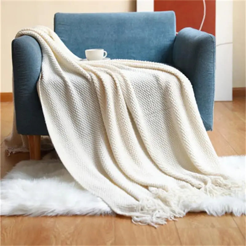 Premium Nordic Knit Throw Blanket