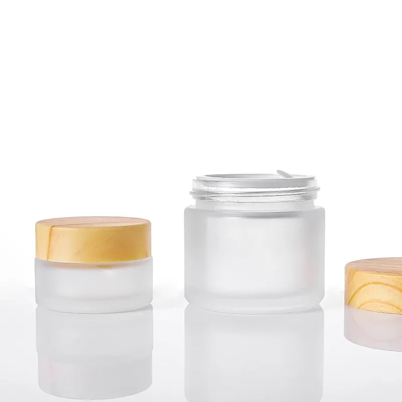 Cream Bottle Glass Cosmetic Jar